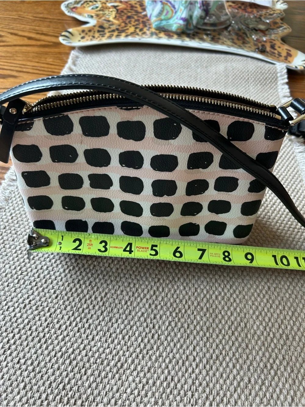 kate spade Black & Pink Graphic Dot Crossbody Bag